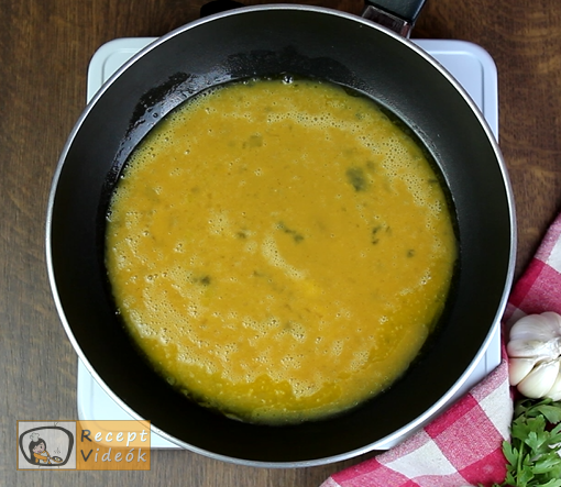 Omlett recept, omlett elkészítése 3. lépés