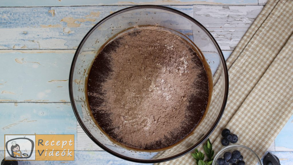 Brownie recept, brownie elkészítése 5. lépés