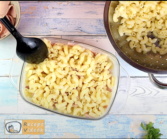 rakott tészta recept, rakott tészta készítése 4. lépés