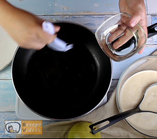 almás palacsinta recept, almás palacsinta elkészítése 5. lépés