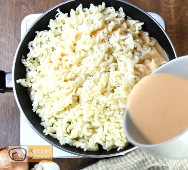 Sonkás tészta recept, sonkás tészta elkészítése 5. lépés