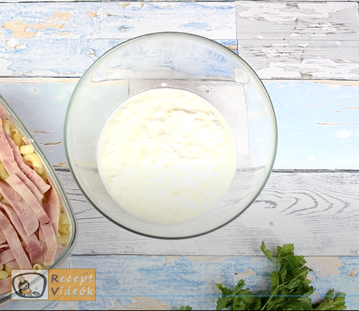 rakott tészta recept, rakott tészta készítése 6. lépés