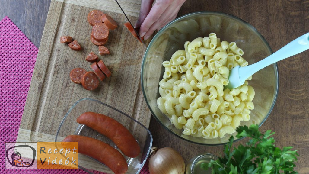 tésztasaláta recept, tésztasaláta elkészítése 1. lépés