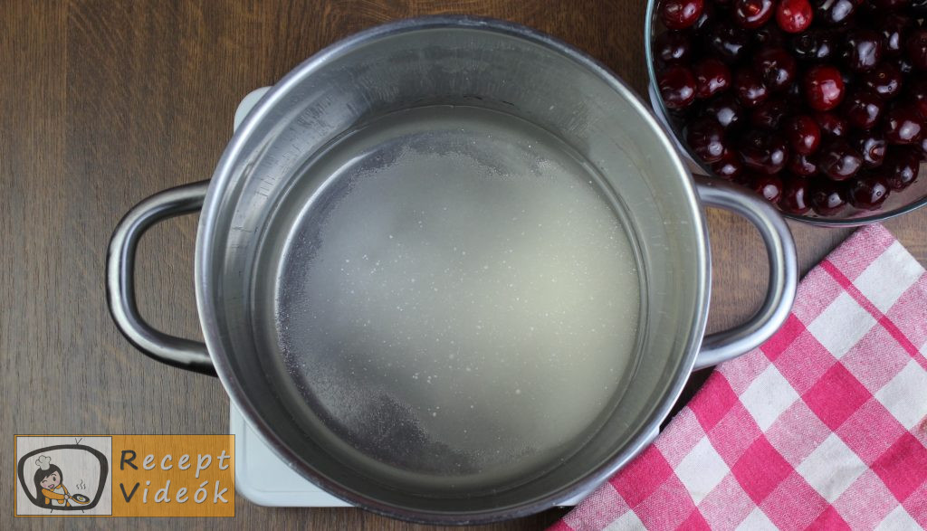 cseresznyebefőtt recept, cseresznyebefőtt elkészítése 1. lépés