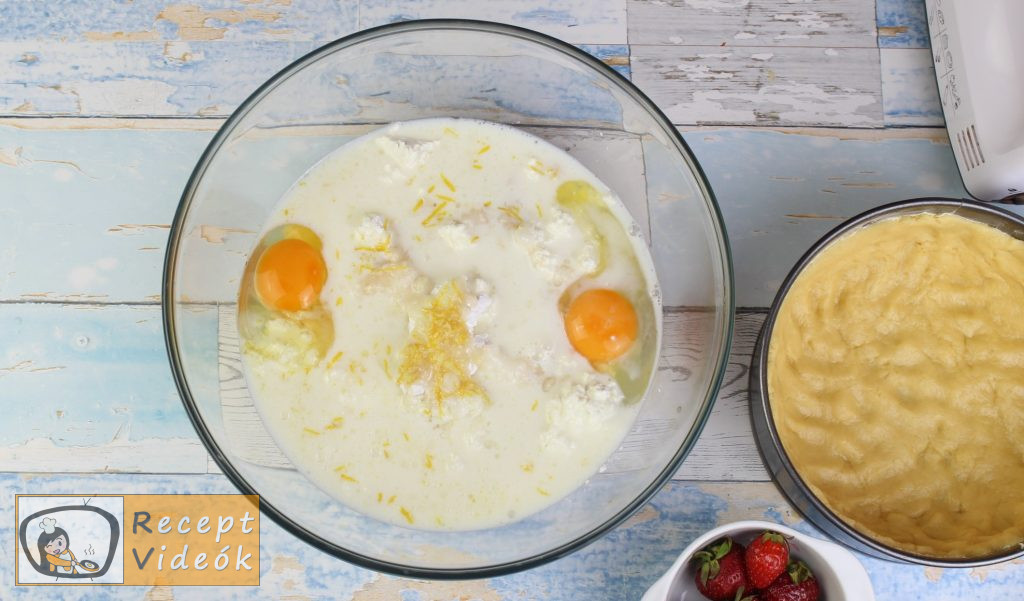 túrótorta recept, túrótorta elkészítése 2. lépés