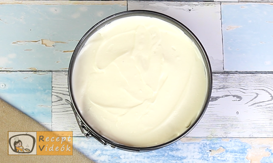 Sajttorta recept, sajttorta elkészítése 5. lépés
