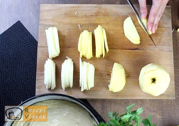 almatorta recept, almatorta készítése 5. lépés