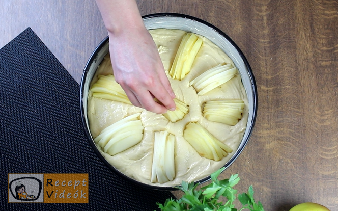 almatorta recept, almatorta készítése 6. lépés