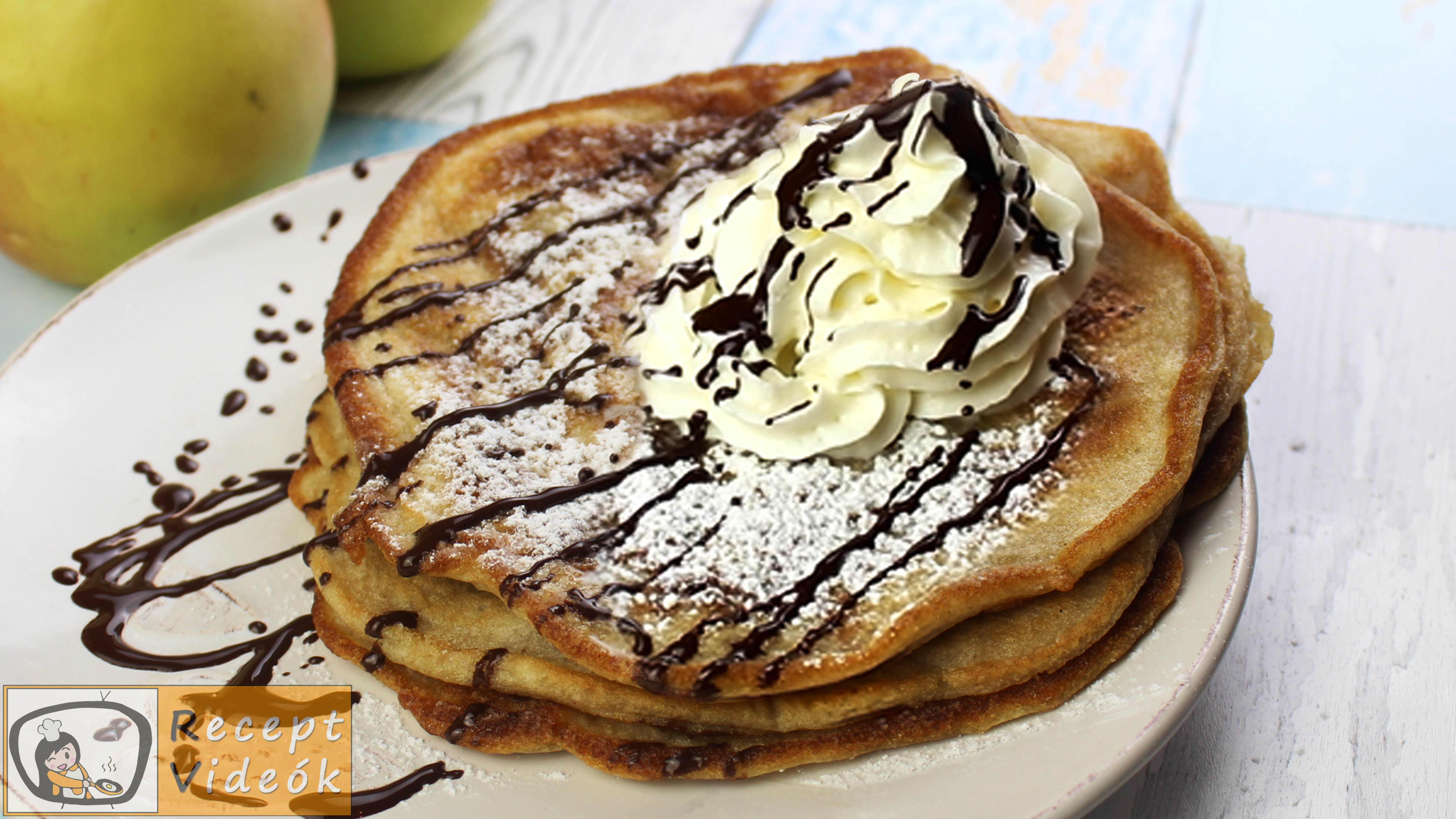 almás palacsinta recept, almás palacsinta elkészítése -Recept Videók