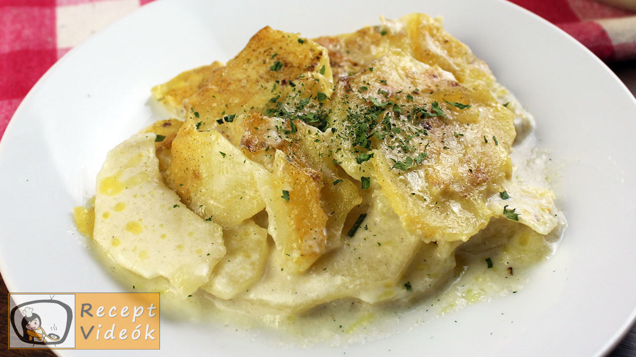 burgonya gratin recept, burgonya gratin elkészítése - Recept Videók