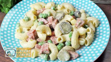 tésztasaláta recept, tésztasaláta elkészítése - Recept Videók