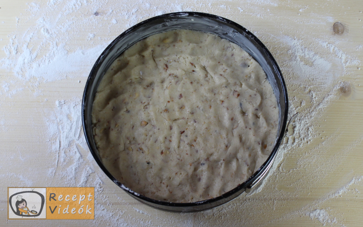Linzertorta recept, linzertorta elkészítése 3. lépés