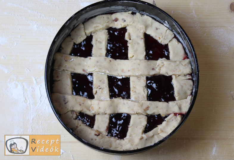 Linzertorta recept, linzertorta elkészítése 4. lépés