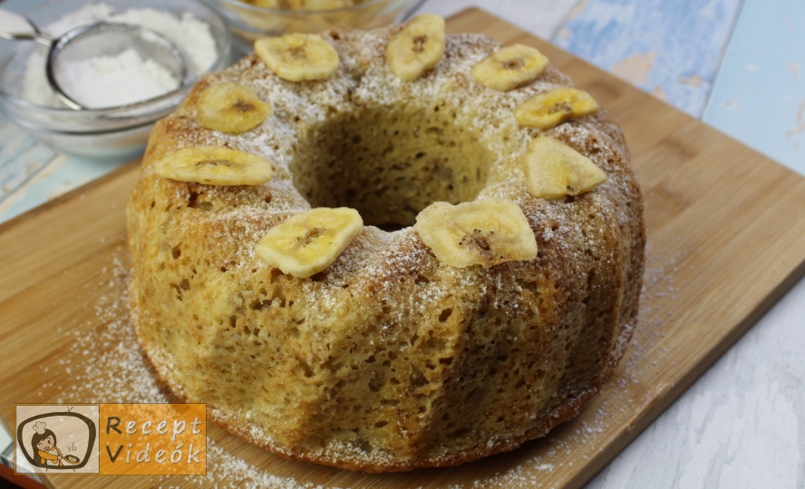 Banános kuglóf recept, banános kuglóf elkészítése 6. lépés