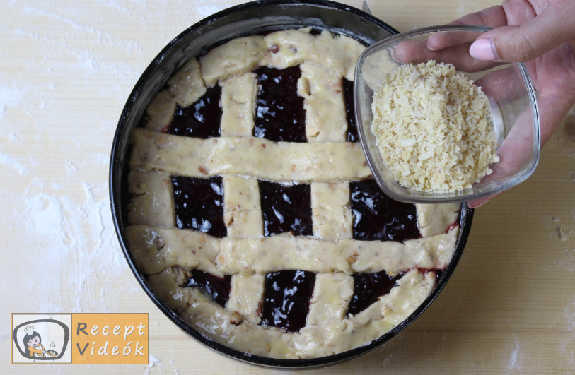 Linzertorta recept, linzertorta elkészítése 5. lépés