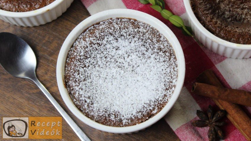 Csokoládé szuflé recept, csokoládé szuflé elkészítése - Recept Videók