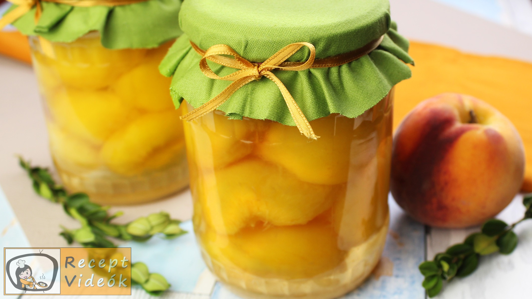 Őszibarackbefőtt recept, Őszibarackbefőtt elkészítése - Recept Videók