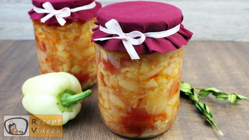 Lecsó télire recept, lecsó télire elkészítése - Recept Videók