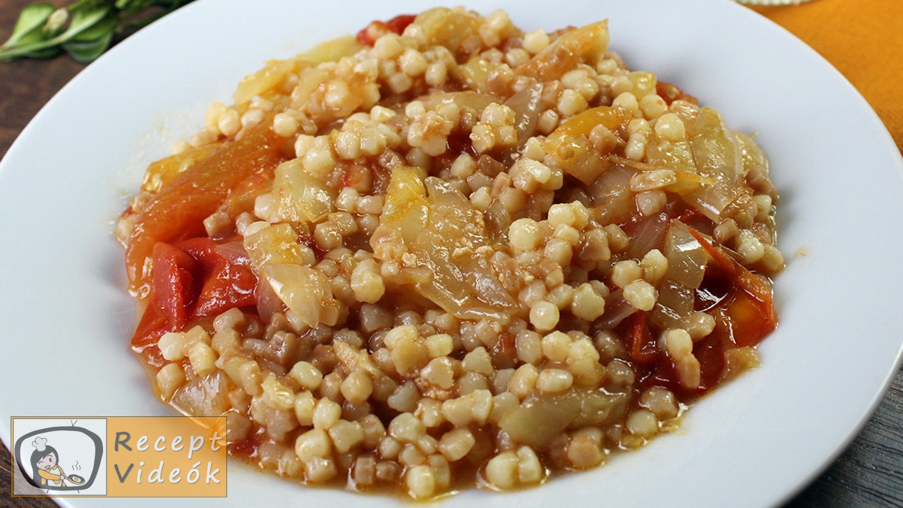 Tarhonyáslecsó recept, tarhonyáslecsó elkészítése - Recept Videók