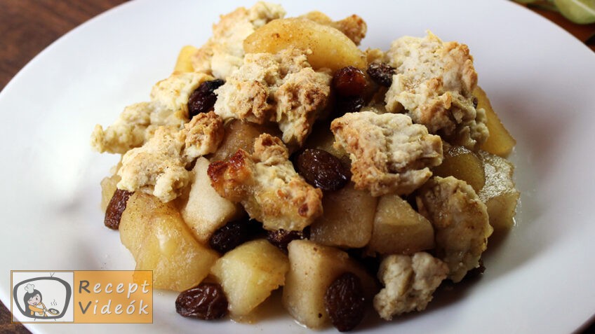 ALMÁS CRUMBLE RECEPT VIDEÓVAL – almás crumble készítése