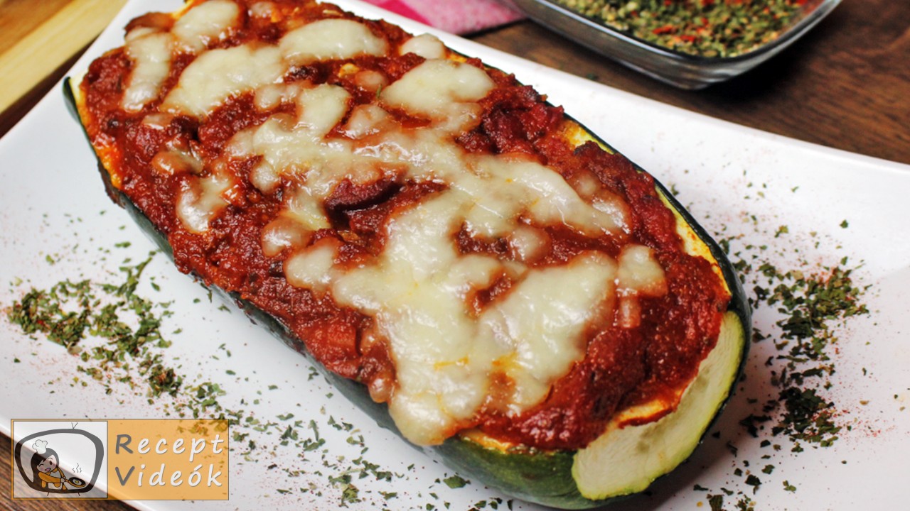 Töltött cukkini recept, töltött cukkini elkészítése - Recept Videók Töltött cukkini recept, töltött cukkini elkészítése - Recept Videók