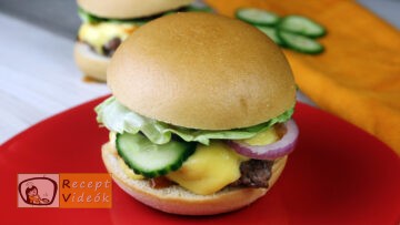 Sajtburger recept, sajtburger elkészítése - Recept Videók
