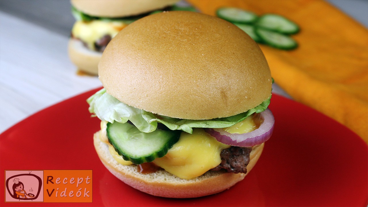 Sajtburger recept, sajtburger elkészítése - Recept Videók