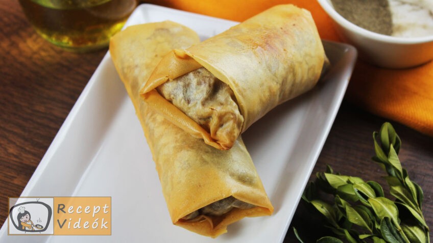 TAVASZI TEKERCS RECEPT VIDEÓVAL – tavaszi tekercs készítése