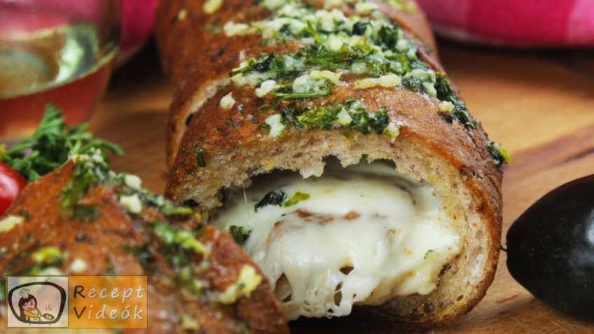 Töltött bagett recept, töltött bagett elkészítése - Recept Videók