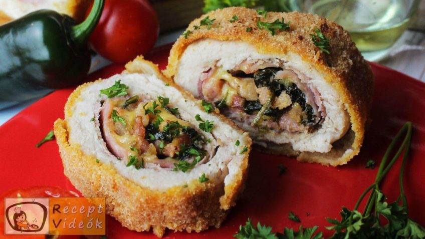 Csirketekercs recept, csirketekercs elkészítése - Recept Videók