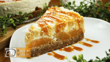 Kókuszos-barackos sajttorta recept, kókuszos-barackos sajttorta elkészítése - Recept Videók