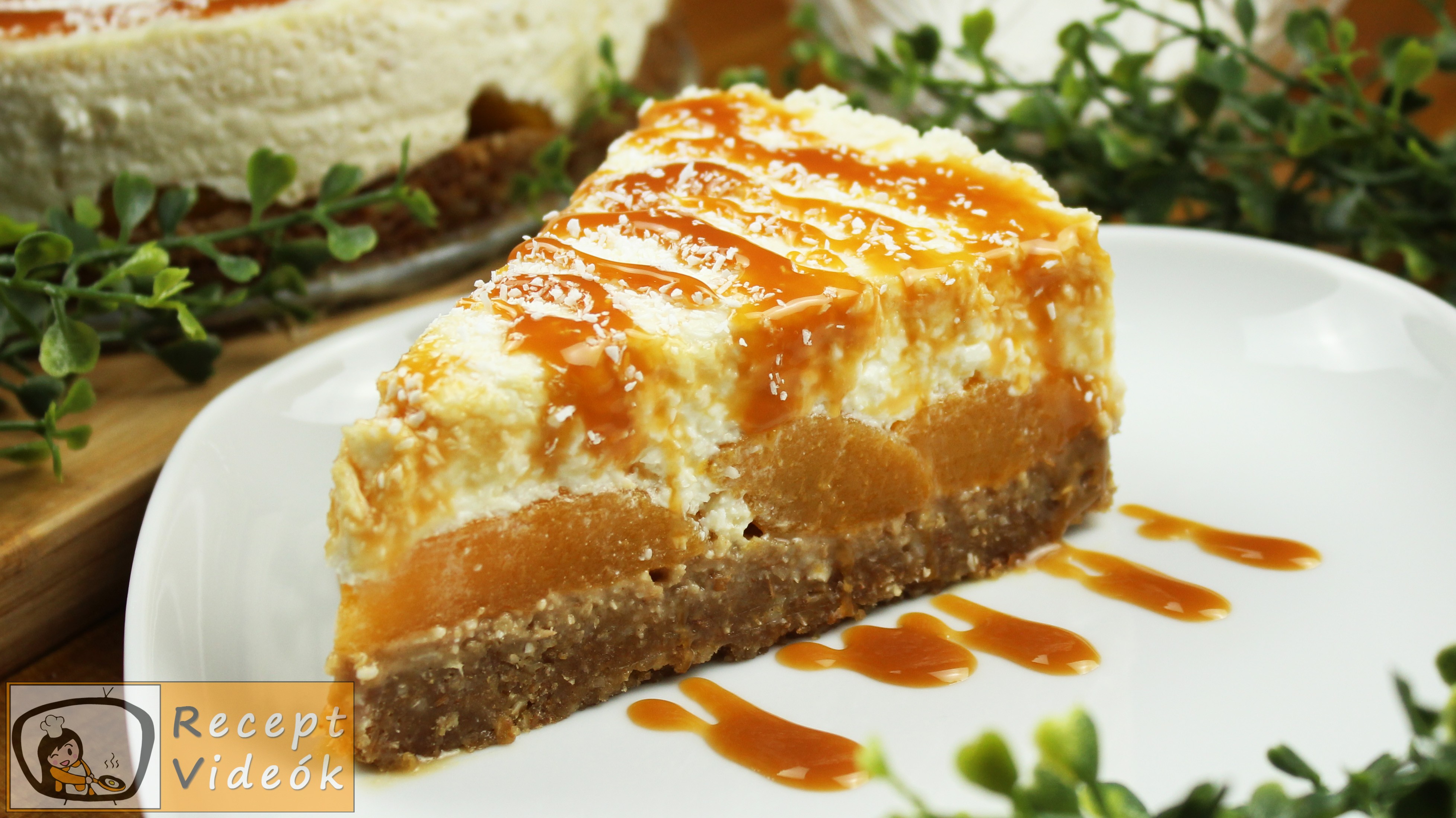 Kókuszos-barackos sajttorta recept, kókuszos-barackos sajttorta elkészítése - Recept Videók Kókuszos-barackos sajttorta recept, kókuszos-barackos sajttorta elkészítése - Recept Videók