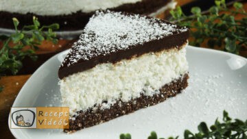 Vegán bounty torta recept, vegán bounty torta elkészítése - Recept Videók