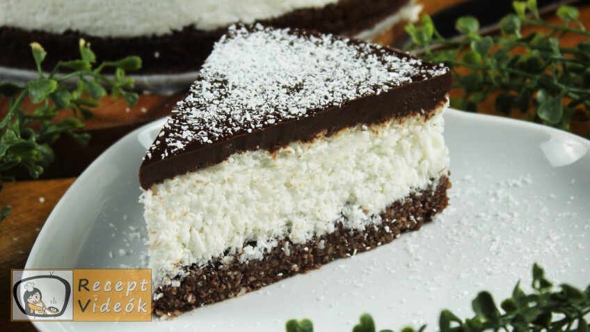 VEGÁN BOUNTY TORTA RECEPT ELKÉSZÍTÉSE VIDEÓVAL