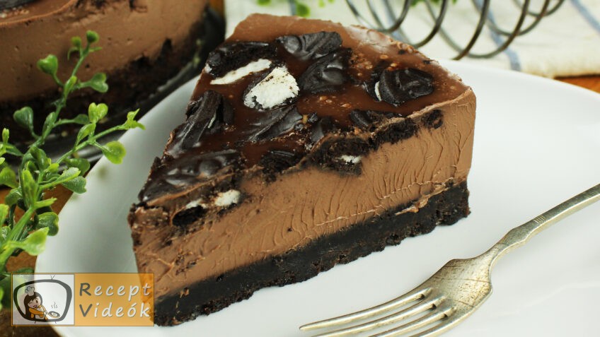 SÜTÉS NÉLKÜLI CSOKOLÁDÉTORTA RECEPT elkészítése videóval