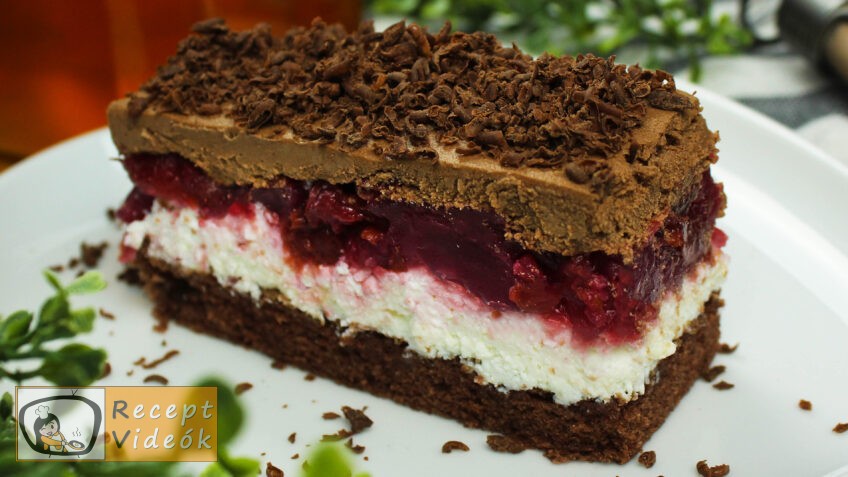 MEGGYES SZELET RECEPT VIDEÓVAL – meggyes szelet készítése