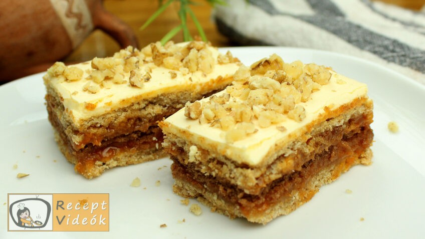 SÁRGA LINZERKOCKA RECEPT VIDEÓVAL -Sárga linzerkocka készítése