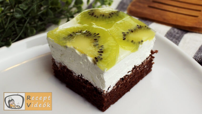 TEJFÖLÖS KOCKA KIVIVEL RECEPT VIDEÓVAL – Recept készítése