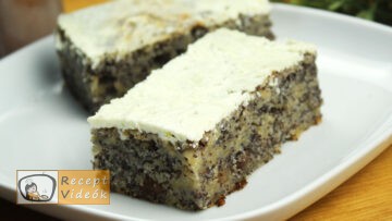 Almás mákos márvány szelet recept, almás mákos márvány szelet elkészítése - Recept Videók