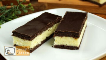 Augsburgi túrós szelet recept, augsburgi túrós szelet elkészítése - Recept Videók