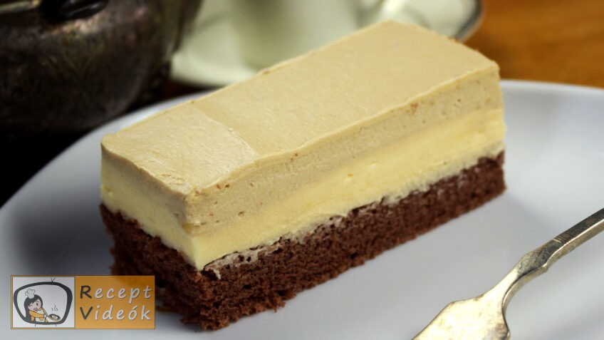 KÁVÉS-KRÉMES SZELET RECEPT VIDEÓVAL – Kávés szelet készítése