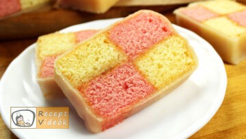 Battenberg szelet recept, Battenberg szelet elkészítése - Recept Videók