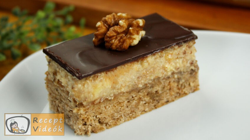 DIÓSZELET RUMOS KRÉMMEL RECEPT VIDEÓVAL – Teljes recept