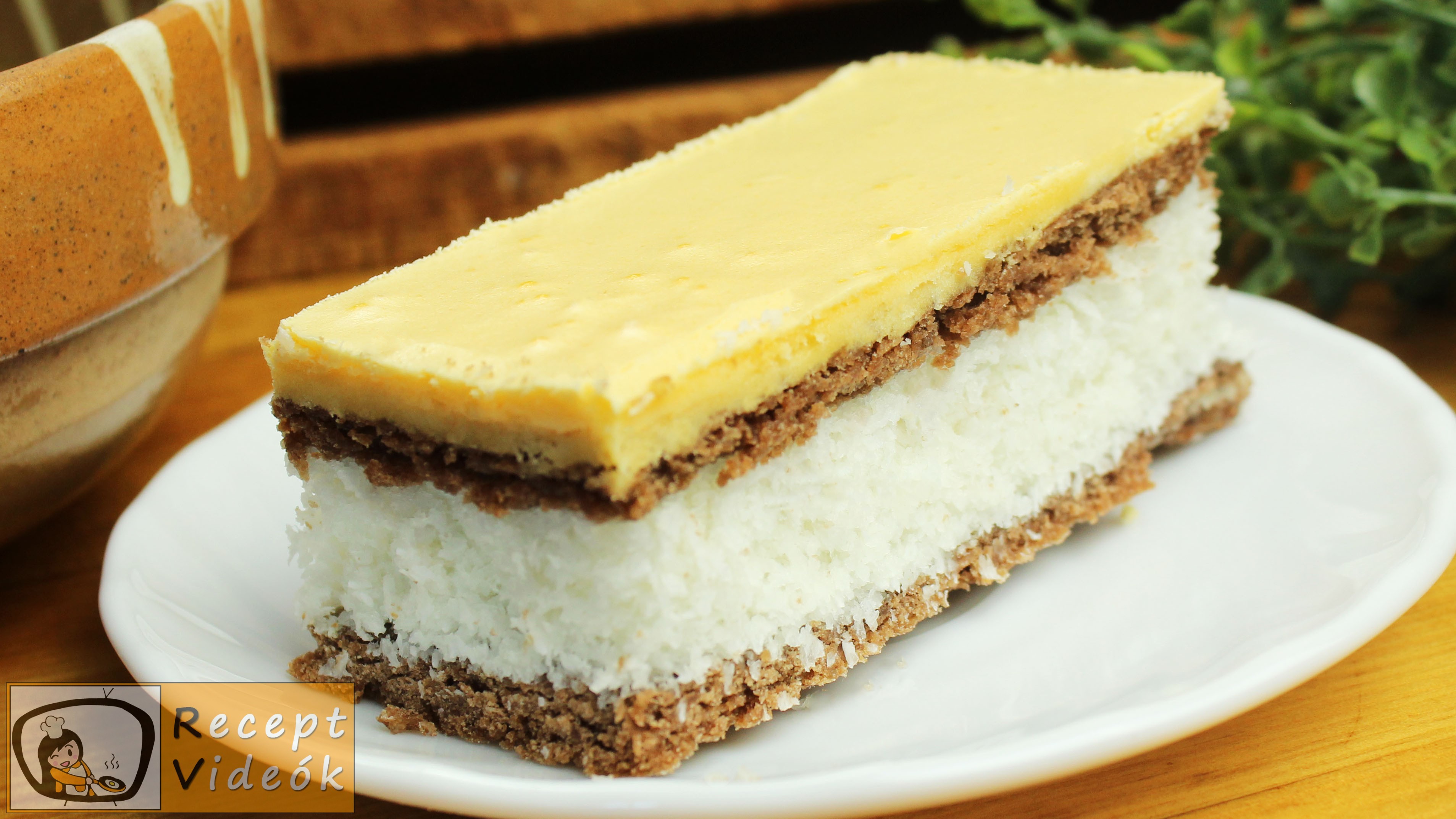 Kókuszkrémes-fahéjas szelet recept, kókuszkrémes-fahéjas szelet elkészítése - Recept Videók Kókuszkrémes-fahéjas szelet recept, kókuszkrémes-fahéjas szelet elkészítése - Recept Videók