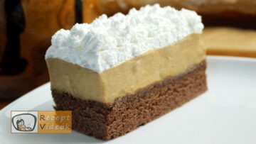 Tejszínes-kávés szelet recept, tejszínes-kávés szelet elkészítése - Recept Videók