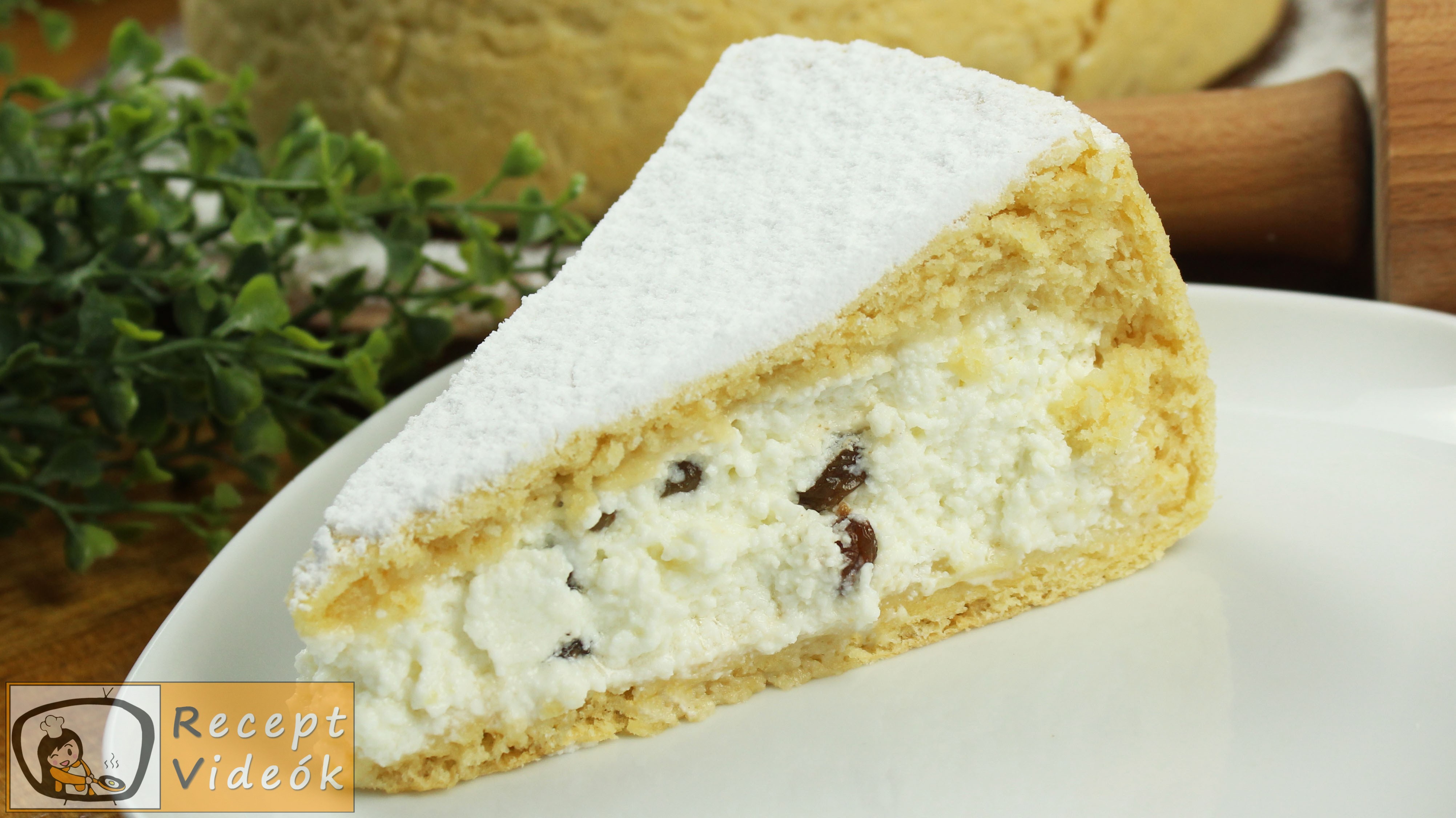 Túrós-mazsolás szelet recept, túrós-mazsolás szelet elkészítése - Recept Videók