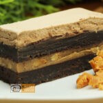 Csokoládé szelet karamell krémmel recept, csokoládé szelet karamell krémmel elkészítése - Recept Videók
