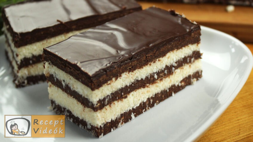 KÓKUSZOS ZEBRA SZELET RECEPT VIDEÓVAL – Recept készítése