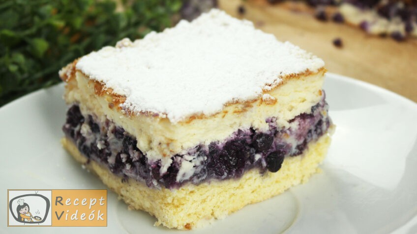 ÁFONYÁS-SAJTKRÉMES SZELET RECEPT VIDEÓVAL – Recept készítése