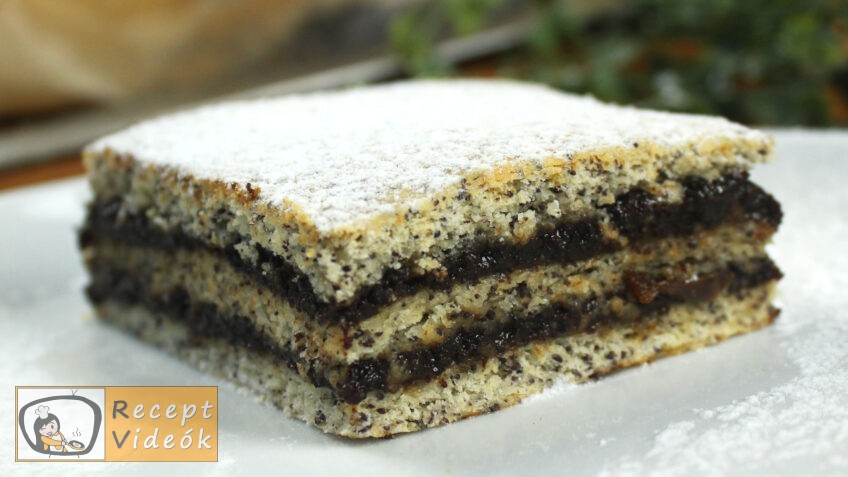 MÁKOS-MÉZES KOCKA RECEPT VIDEÓVAL – Mákos kocka készítése